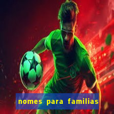 nomes para familias em jogos